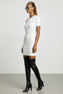 Sadie Ribbed Short Sleeve Bodycon Mini Dress