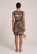 Patterned Mini Sweater Dress