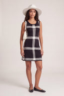 Windowpane Mini Dress