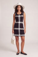 Windowpane Mini Dress