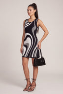 Swirl Print Mini Dress