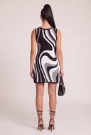 Swirl Print Mini Dress