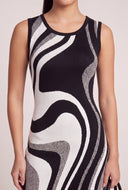 Swirl Print Mini Dress