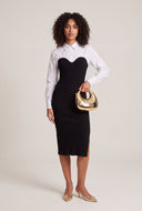 Layered Look Sweater Dress