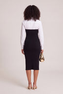 Layered Look Sweater Dress