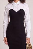 Layered Look Sweater Dress