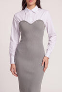Layered Look Sweater Dress