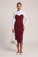 Layered Look Sweater Dress