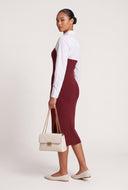 Layered Look Sweater Dress