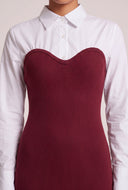 Layered Look Sweater Dress