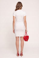 Ruched Short Sleeve Dress