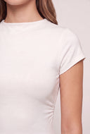 Ruched Short Sleeve Dress