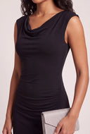 Cowl Neck Sleeveless Dress