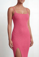 Kensley Square Neck Side Slit Cami Dress