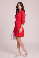 Tie Waist Mini Dress