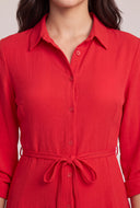 Tie Waist Mini Dress
