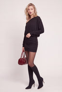 One Shoulder Long Sleeve Dress