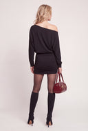 One Shoulder Long Sleeve Dress