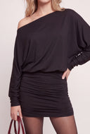 One Shoulder Long Sleeve Dress