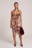Graffiti Halter Dress