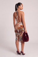 Graffiti Halter Dress
