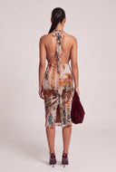 Graffiti Halter Dress