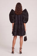 Puff Sleeve Tiered Dress
