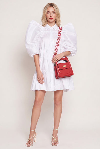 Puff Sleeve Tiered Dress