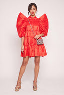 Puff Sleeve Tiered Dress