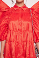 Puff Sleeve Tiered Dress