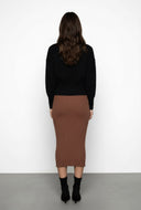 Waffle Knit Balloon Sleeve Cardigan