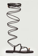 Lace Up Knee High Sandals