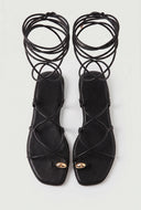 Lace Up Knee High Sandals