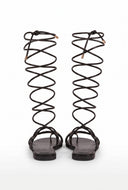 Lace Up Knee High Sandals
