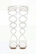 Lace Up Knee High Sandals