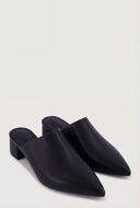 Pointed Toe Low Heel Mules