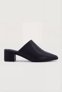 Pointed Toe Low Heel Mules