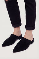 Pointed Toe Low Heel Mules