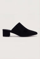 Pointed Toe Low Heel Mules