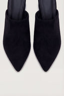 Pointed Toe Low Heel Mules