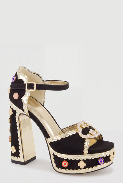 Jenesis Glam Block Heels