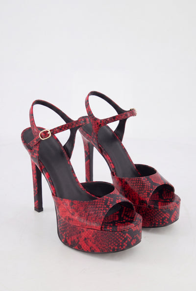 Platform Ankle Strap Stiletto Heels