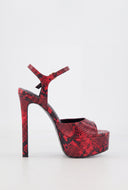 Platform Ankle Strap Stiletto Heels
