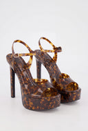 Platform Ankle Strap Stiletto Heels