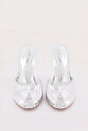 Peep Toe Mule Sandals