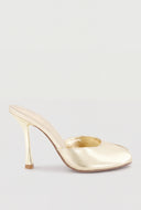 Peep Toe Mule Sandals