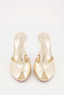 Peep Toe Mule Sandals