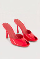 Peep Toe Mule Sandals