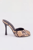 Peep Toe Mule Sandals