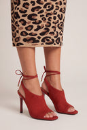 Peep Toe Slingback Heels